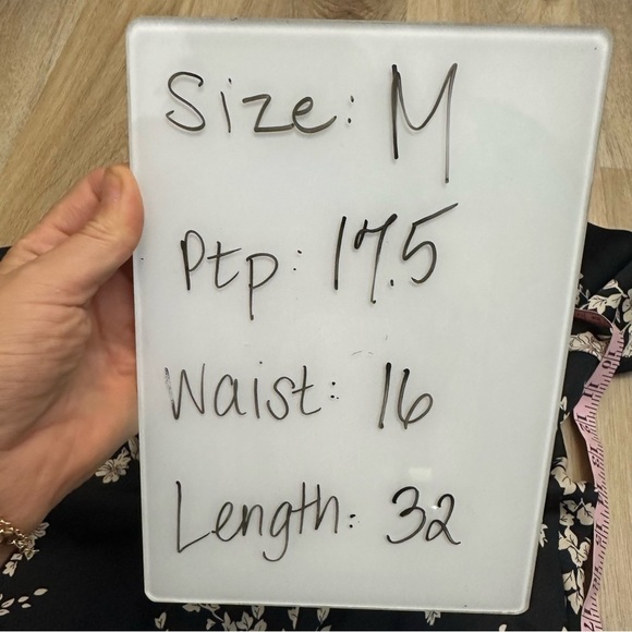 NWT Free People White Floral Black Combo Sheath Dress with Bell Sleeves - Picture 12 of 12